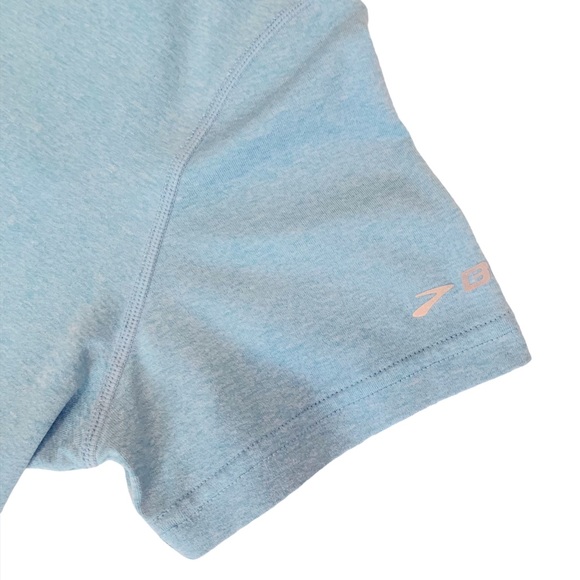 Brooks Running Distance Graphic Technical Tee Blue - Picture 9 of 13